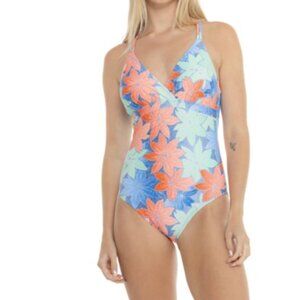 NWT Eddie Bauer Braided Strap Medium One-Piece Swimsuit - UPF 50